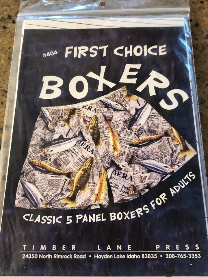 Timber Lane Press 404 Pattern First Choice Boxers Classic 5 Panel Adult Men Teen