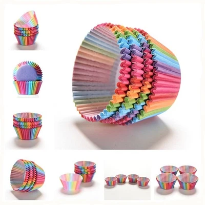 200X Papier Muffinform Backform Muffinförmchen Kuchenform Cupcake Muffins - Bild 1 von 4