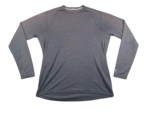 Smartwool Camicia Uomo Extra Large Grigio Lana Merino Manica Lunga Strato Base - Foto 1 di 17
