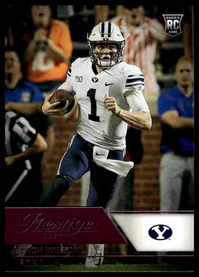 2021 Panini Chronicles Draft Picks Zach Wilson #82 Pink 🔥 BYU Cougars - Image 1 of 2