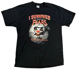 Vintage I Survived The Festival of Fears Grafik Shirt Shirt XL Haunted House - Bild 1 von 6