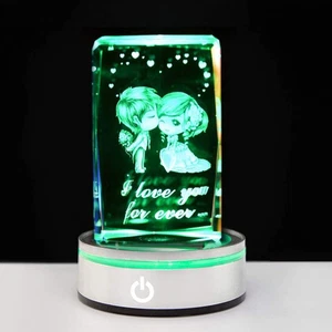 Touch-sensing Crystal Lamp Holder Table Base Light Lighted Lampholder Night - Picture 1 of 12