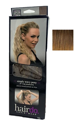 Poni rizado playa Hairdo 18" rubio oscuro medio Foto 1 de 4