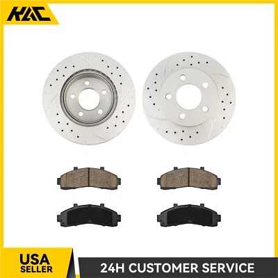 Almohadillas de rotores de disco perforados delanteros para Ford Explorer 1995-2001 Ranger 1998 1999-02 Foto 1 de 4