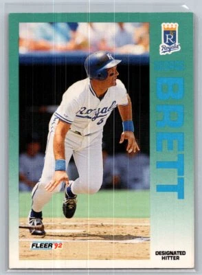1992 Fleer Baseball #154 George Brett - VG - Kansas City Royals - Image 1 of 2