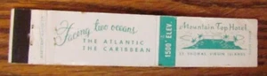 12 STRIKE MATCHBOOK: MOUNTAIN TOP HOTEL (SANTO TOMÁS, ISLAS VÍRGENES) -H28 - Imagen 1 de 2