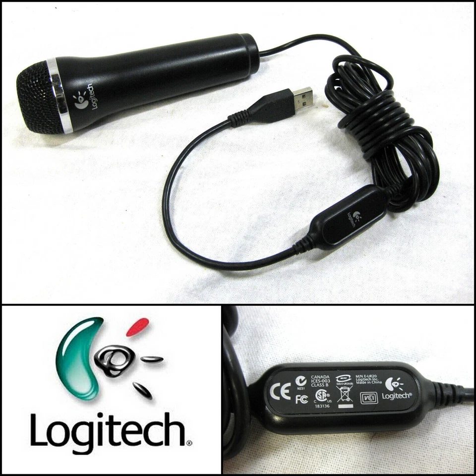 Logitech E-UR20 Microphone for PC XBOX Sony PlayStation Console - Image 1 of 1