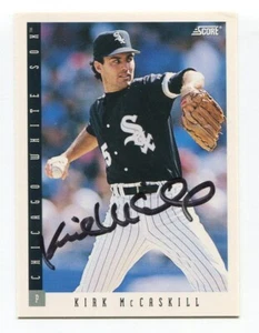 1993 Score Kirk McCaskill Signed Card Baseball MLB Autographed AUTO #469 - Picture 1 of 2