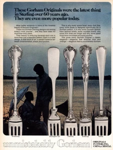 Gorham Sterling 1973: aún más popular hoy anuncio impreso vintage - Imagen 1 de 1