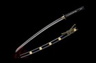 battle ready clay tempered t10 steel choji hamon japanese samurai katana sharp 