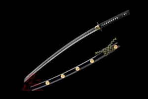battle ready arcilla templada t10 acero choji hamon japonés samurai katana afilada  - Imagen 1 de 12