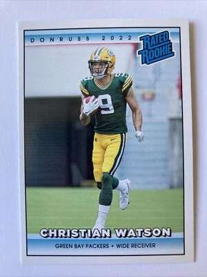 2022 Panini Instant Rated Rookie Retro Christian Watson RC /4094 #RR12 Packers - Image 1 of 2