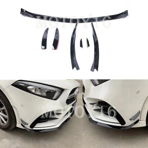 Divisor de labios delanteros estilo Mercedes W177 A Clase A35 A200 2019+ - Imagen 1 de 2