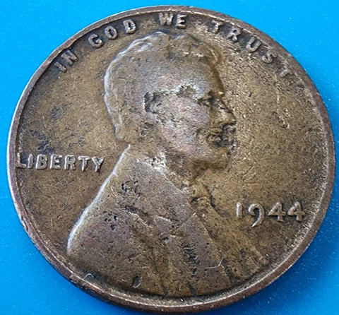 1944 wheat penny no mint mark error Cover