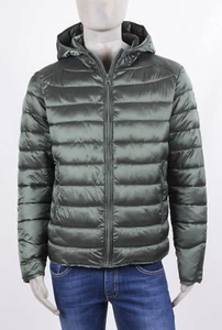 CENSURED DAUNENJACKE GRÜN CHANGIEREND MIT FESTER KAPUZE REISSVERSCHLUSS MIT TASCHEN  - Bild 1 von 7