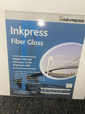 Inkpress ACWG111710 Glossy Canvas, 11x17", 25 Sheets - Image 1 of 2