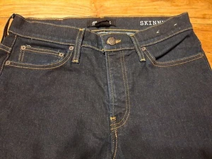 Madewell Herrenjeans Größe 31 x 32 dunkel gewaschene dünne Hose J9499 - Bild 1 von 11