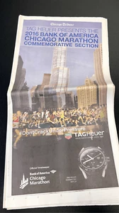 2016 Bank of America Chicago Marathon Commemorative Section Vintage Newspaper - Picture 1 of 8