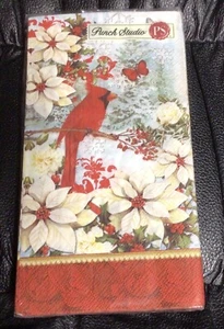 Punch Studio Guest paper napkins 16 new- Christmas Cardinal - Picture 1 of 1