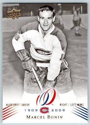 MARCEL BONIN 2008-09 UPPER DECK MONTREAL CANADIENS CENTENNIAL 08-09 NO 72  24237 - Image 1 of 2