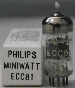 ECC81 Philips Miniwatt NOS O getter made in Holland Amplitrex tested 1 Pc - Picture 1 of 11