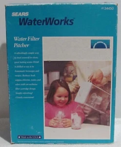Sears WaterWorks Water Filter Pitcher (New in box from 1991!) - Picture 1 of 7