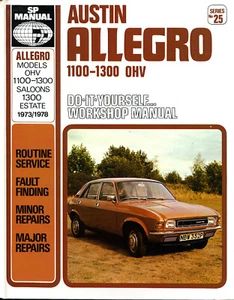 Austin Allegro OHV 1100 1300 Manual SP 25 models published 1978 mint condition - Picture 1 of 8