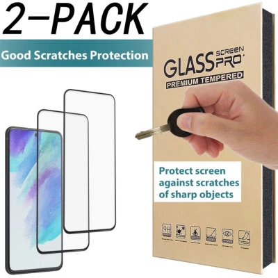 钢化玻璃屏幕保护膜 适用于三星 S24 S23 S22 S21 S20 S10 Note20 10 9 — 第 1/4 张图片