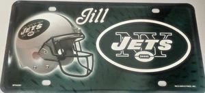 New York Jets License Plate Engraved NFL Personalize Custom NY Jets Vanity Plate - Picture 1 of 12