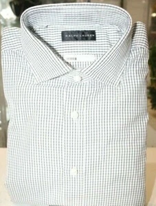 Ralph Lauren Black Label Black&White Aston Check Men Dress Shirt-Sz 16-New&Auth - Picture 1 of 3