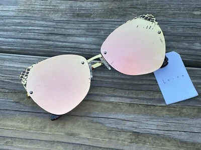 Gafas de sol Leith para mujer Gafas de sol Protección UV Chapadas en Oro Ojos de gato Lentes espejadas  Foto 1 de 4
