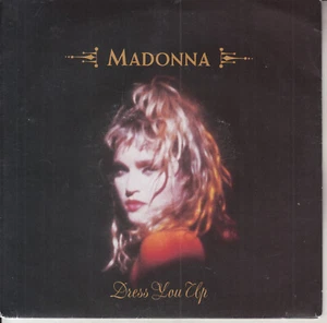 MADONNA Dress you up PICTURE SLEEVE OZ 7" 45 record NEW + juke box title strip - Foto 1 di 3