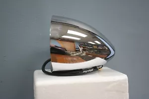 MOTORCYCLE CHOPPER BOBBER CUSTOM CHROME bullet headlight 5 3/4" ---7" LONG - Foto 1 di 11