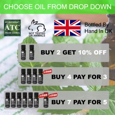 FRESHSKIN 10ml Essential Oils & Carrier Oils - 100% Pure & Natural Aromatherapy Products