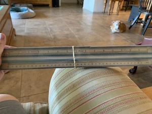 Vintage Pickett Model FL100 Ruler Plastic 15" Fine Line Rule Tool - Picture 1 of 4