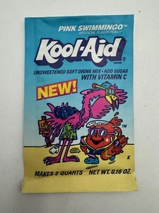 Vintage 90s Kool-Aid Pink Swimmingo Flavor Packet NOS - Picture 1 of 2