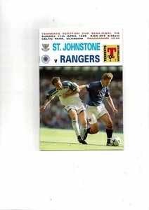 1999 St Johnstone v Rangers Scottish Cup Semi Final Football Programme - Picture 1 of 2