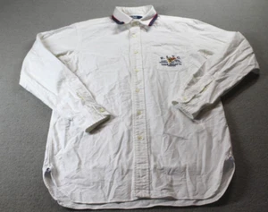 Vintage Polo Ralph Lauren Shirt Mens Small White Button Up Yacht Club RLYC - Picture 1 of 8