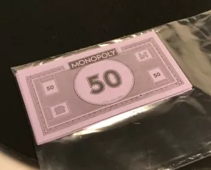 Monopoly - 2013 Parker Bros Board Game Replacement Fifty Dollar Play Bills Only - Picture 1 of 1