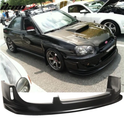 Fits 04-05 Subaru Impreza WRX DS Style Front Bumper Lip Spoiler Unpainted PU - Image 1 of 4