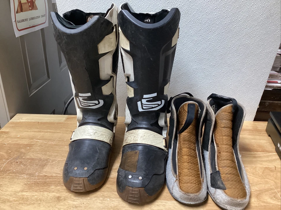 Vintage Scott Genius Motocross Motorcycle Boots And Booties Men's Size 9 Nice - Image 1 of 4