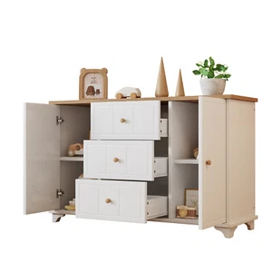 Sideboard Kommode mit 3 Schubladen und 2 Türen für Wohnzimmer Schlafzimmer - Bild 1 von 13