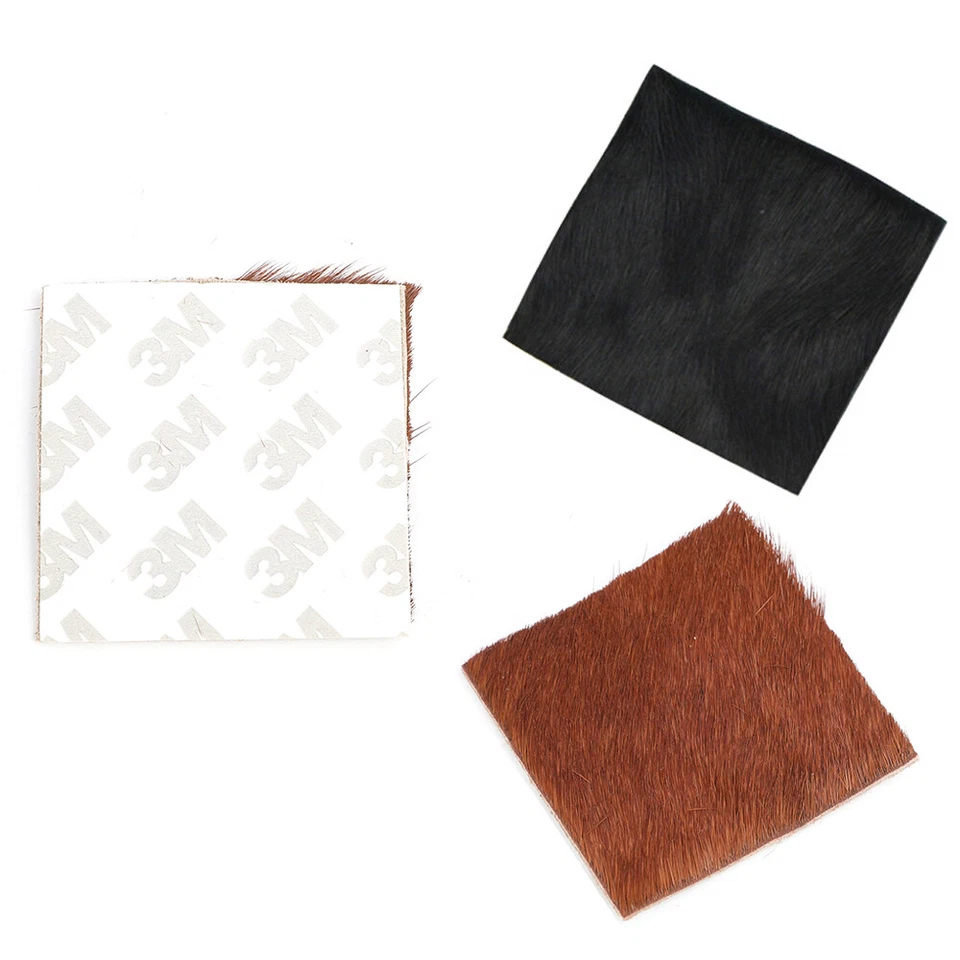 3pcs Archery Fur Arrow Rest Traditional Leather Plate Adhesive Recurve Longbow - Image 1 of 4