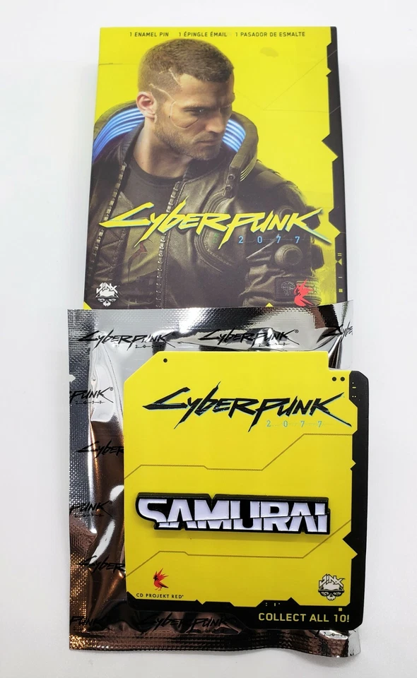 BRAND NEW Cyberpunk 2077 Samurai Logo pin enamel CD Projekt Red - Image 1 of 1