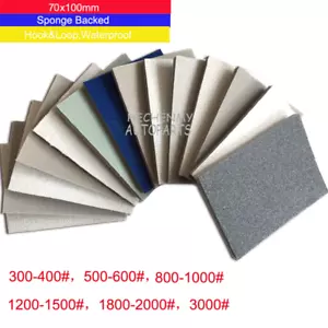 Flexible Sanding Sponge Pads Wet/Dry Foam Sandpaper Polishing Block 300-3000Grit - Imagen 1 de 6