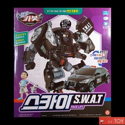 Hello Carbot Veloster SKY S.W.A.T Transforming Robot figure Car Vehicle Toy set - Image 1 of 4