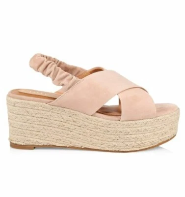 Joie Garden Yute Alpargata Plataforma Sandalias Elástico Color Rubor Boho Talla 9 Foto 1 de 4