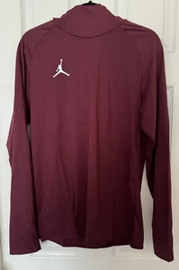 Jordan Men’s Small 23 Alpha Dry Long Sleeve Hooded Top Dark Maroon AO9221-669 - Picture 1 of 12