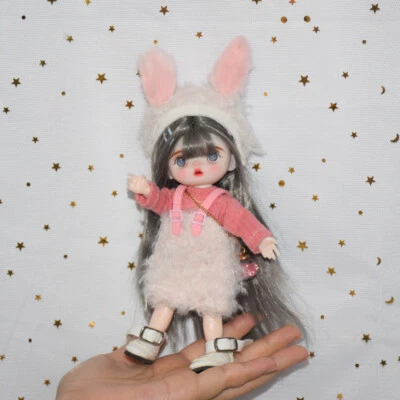 Handgemachte Full Set 1/8 Mini BJD Puppe Schöne Mädchen Puppen Kinder Geschenk - Bild 1 von 4