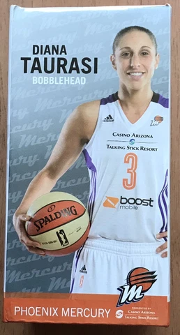 Diana Taurasi WNBA Phoenix Mercury Bobblehead White Jersey NIB Cover